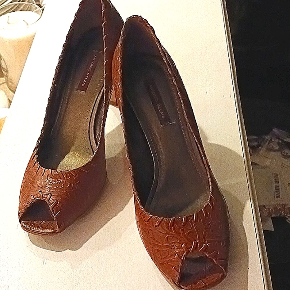 Antonio Melani Tooled Leather Women's Heels